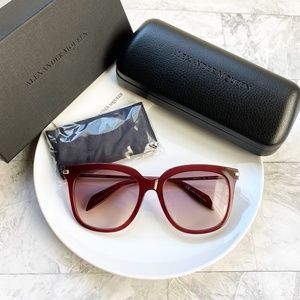 NEW Alexander McQueen Core 55mm Square Sunglasses